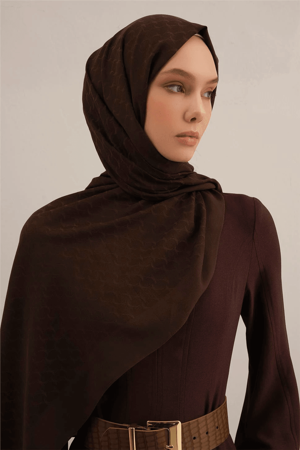 Armine Link Desen Bambu Cotton Şal 2