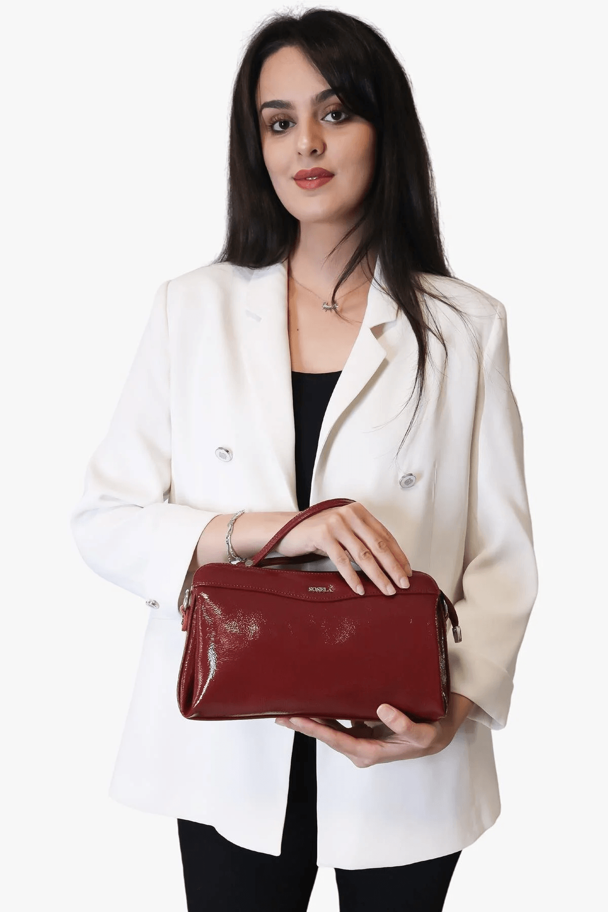 Sosela Bayan Linen Portföy Çanta 67-6012