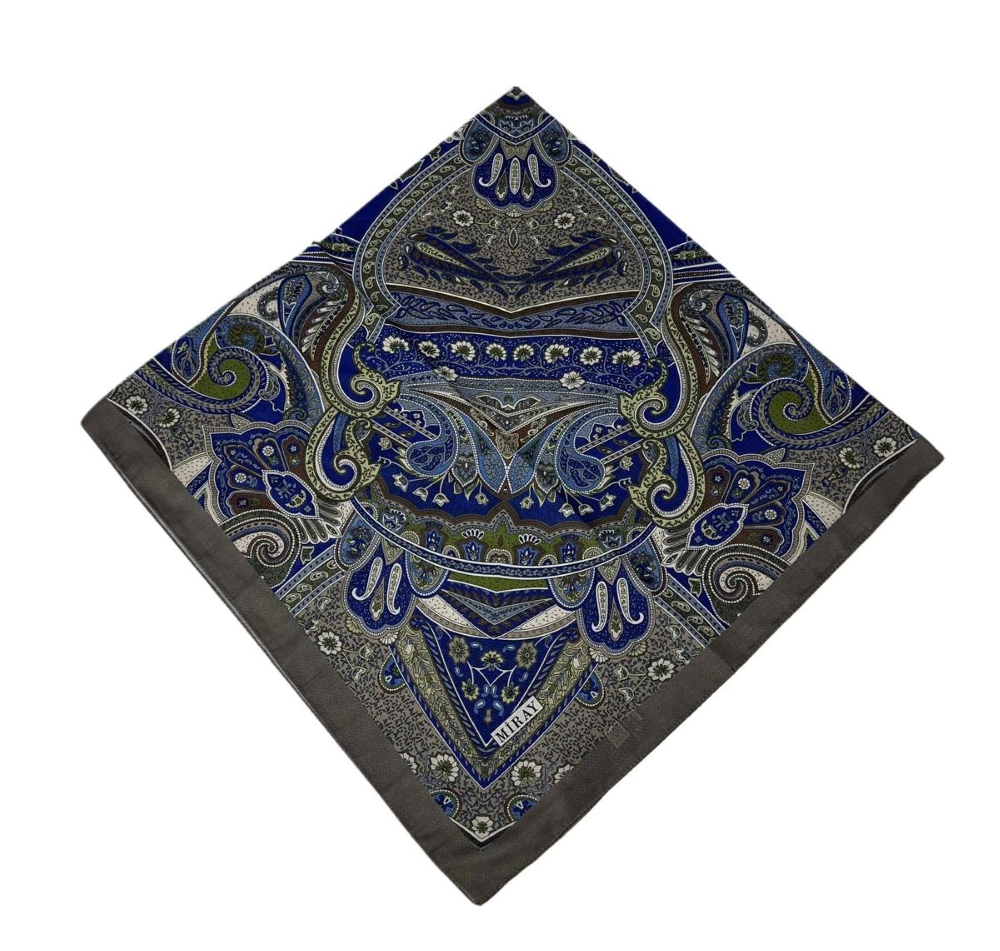 Miray 120x120 Etnik Desenli Soft Pamuk Eşarp - 04919