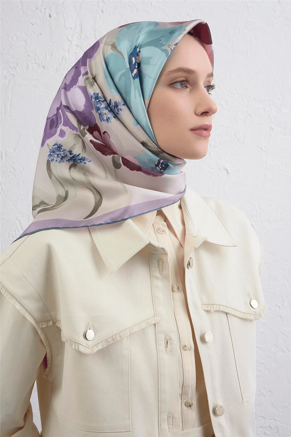 Armine Sura İpek Eşarp -2025/2026 -9414