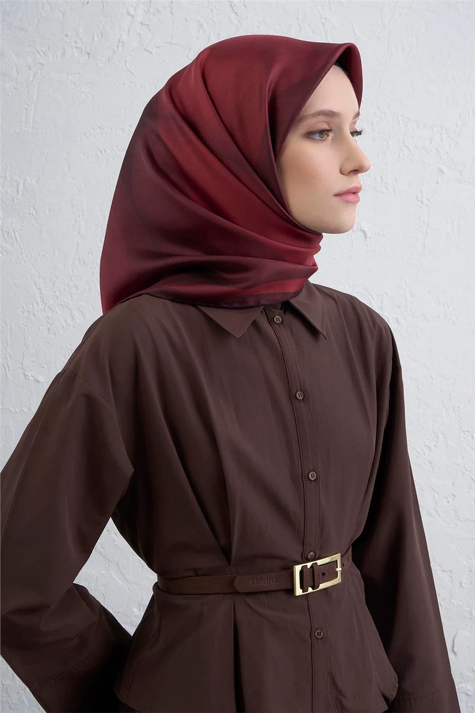 Armine Twill İpek Eşarp -2025/2026 -9402D