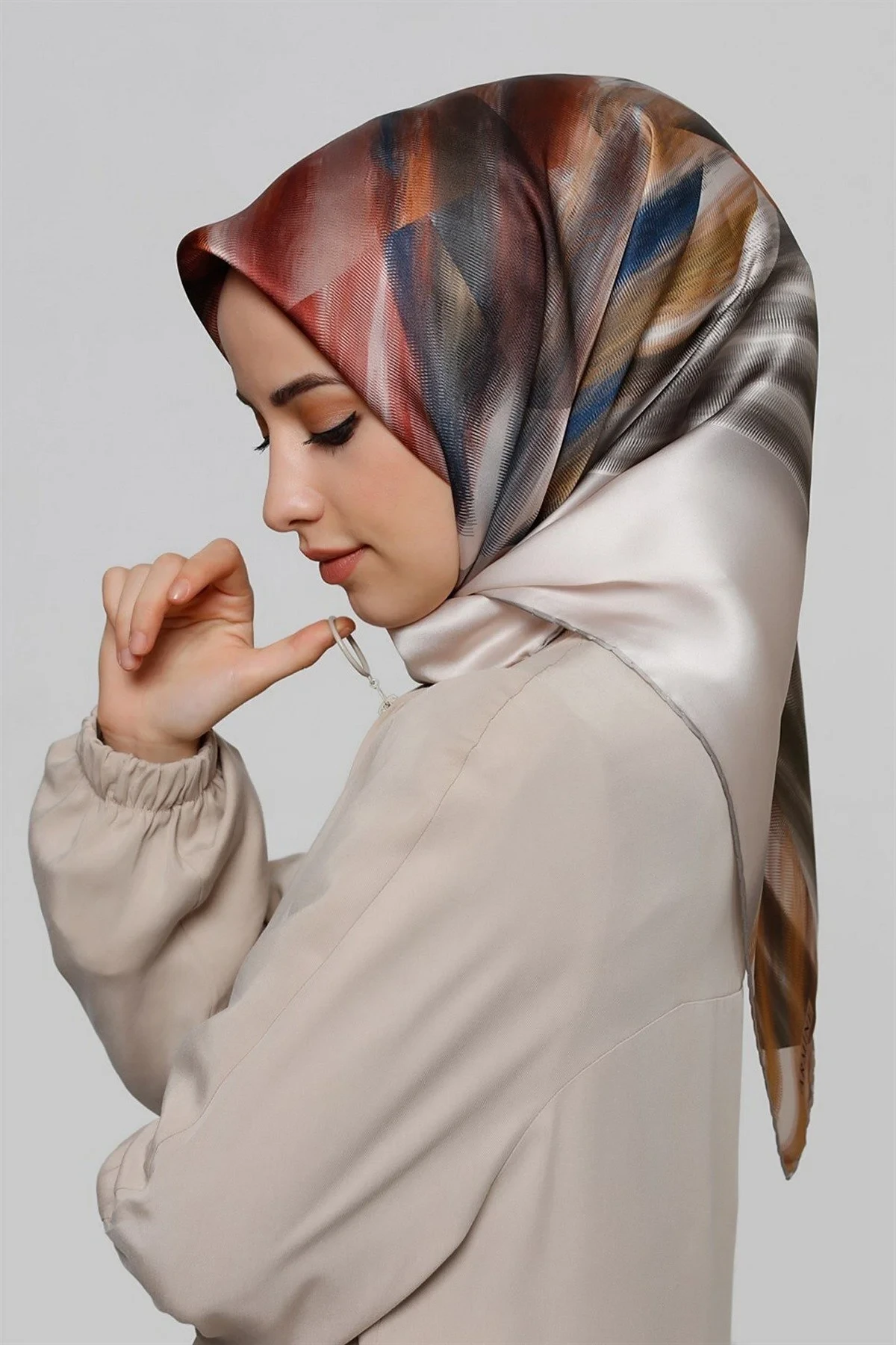 Armine Saf Sura ipek Eşarp (S) (Nostalji Sura) 8339D 81