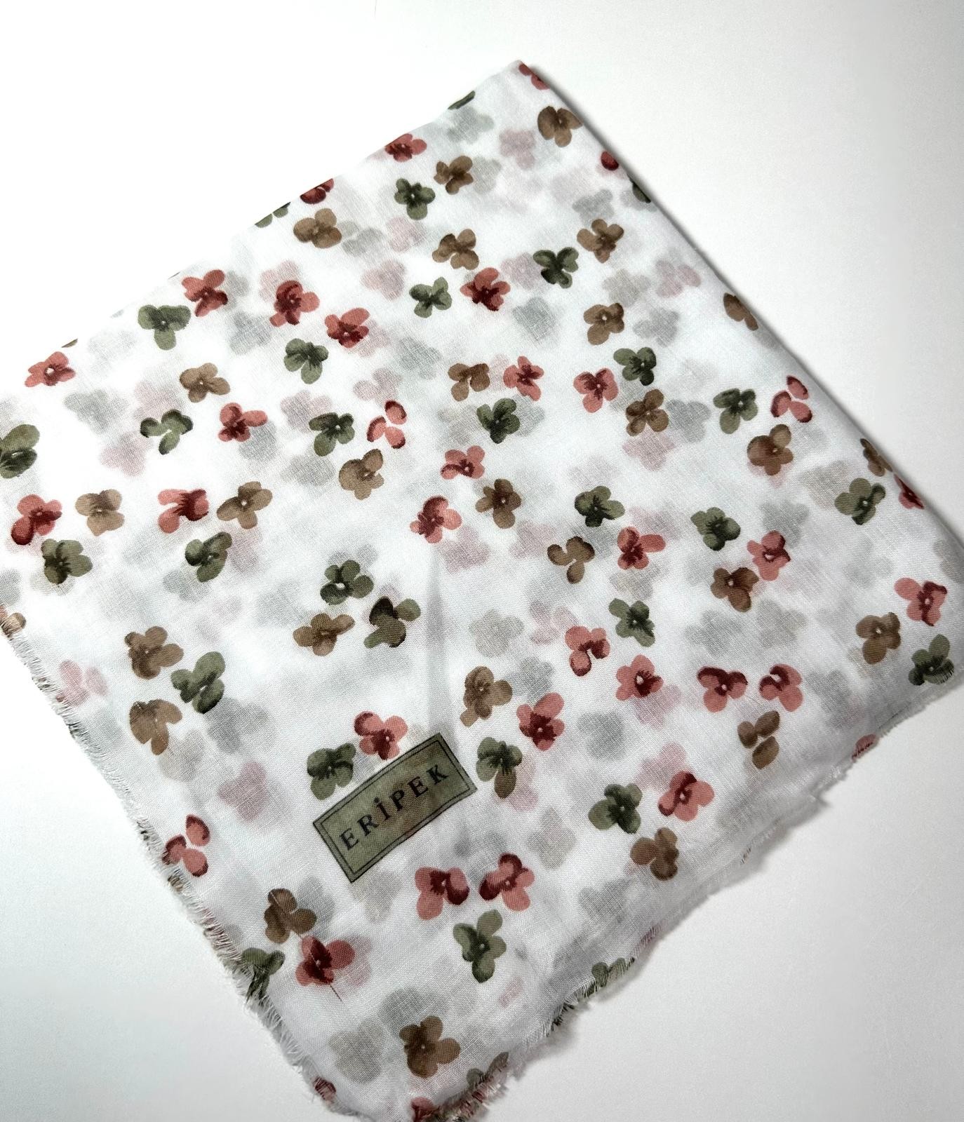 Eripek Saçaklı Pamuk Tülbent - 05503