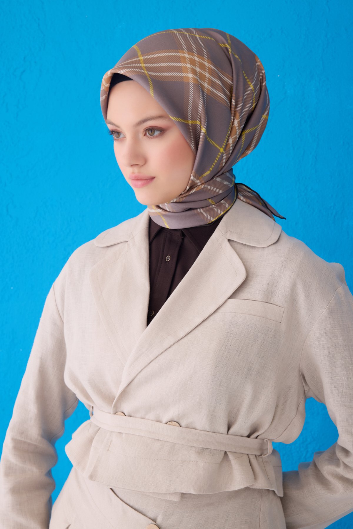 Belli Saf İpek Eşarp 4122D( Twill İpek) -3752
