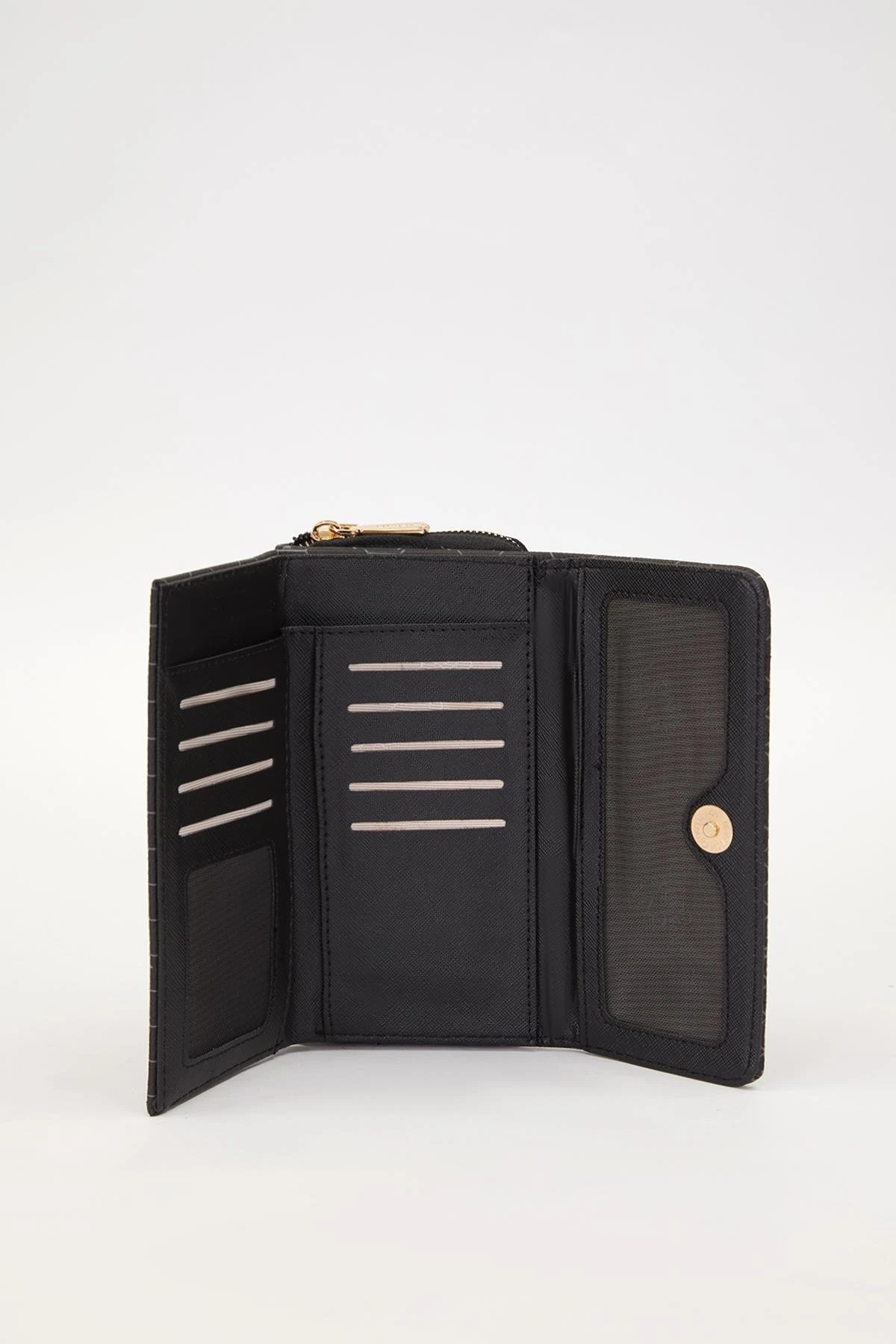 Siyah Fermuar Detay Kadın Cüzdan 910038