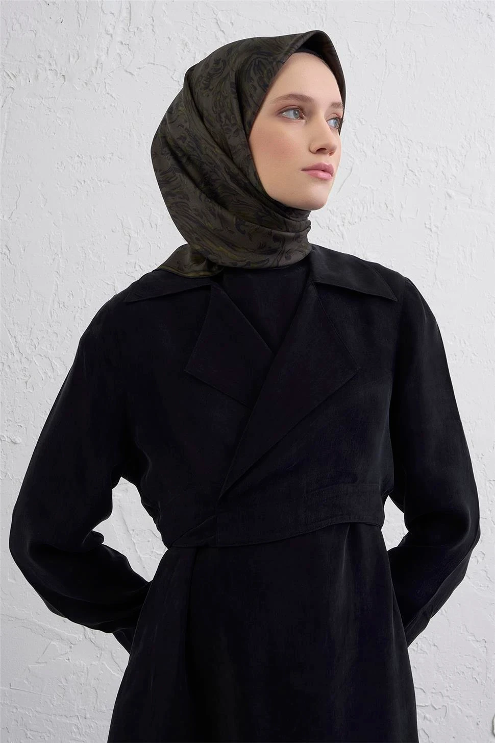 Armine Soyut DesenTwill İpek Eşarp -2025/2026 -9431D