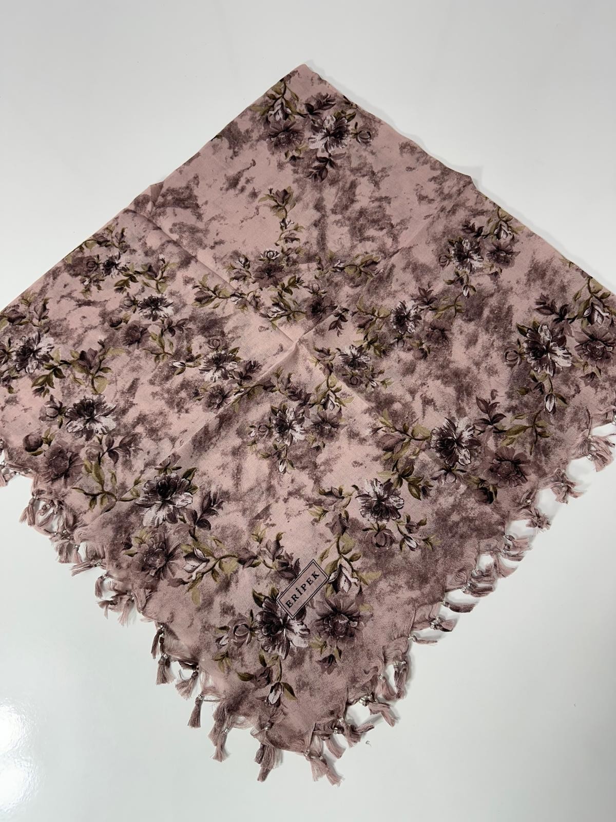 Eripek Sökme Boncuklu Pamuk Yazma - 95 x 95