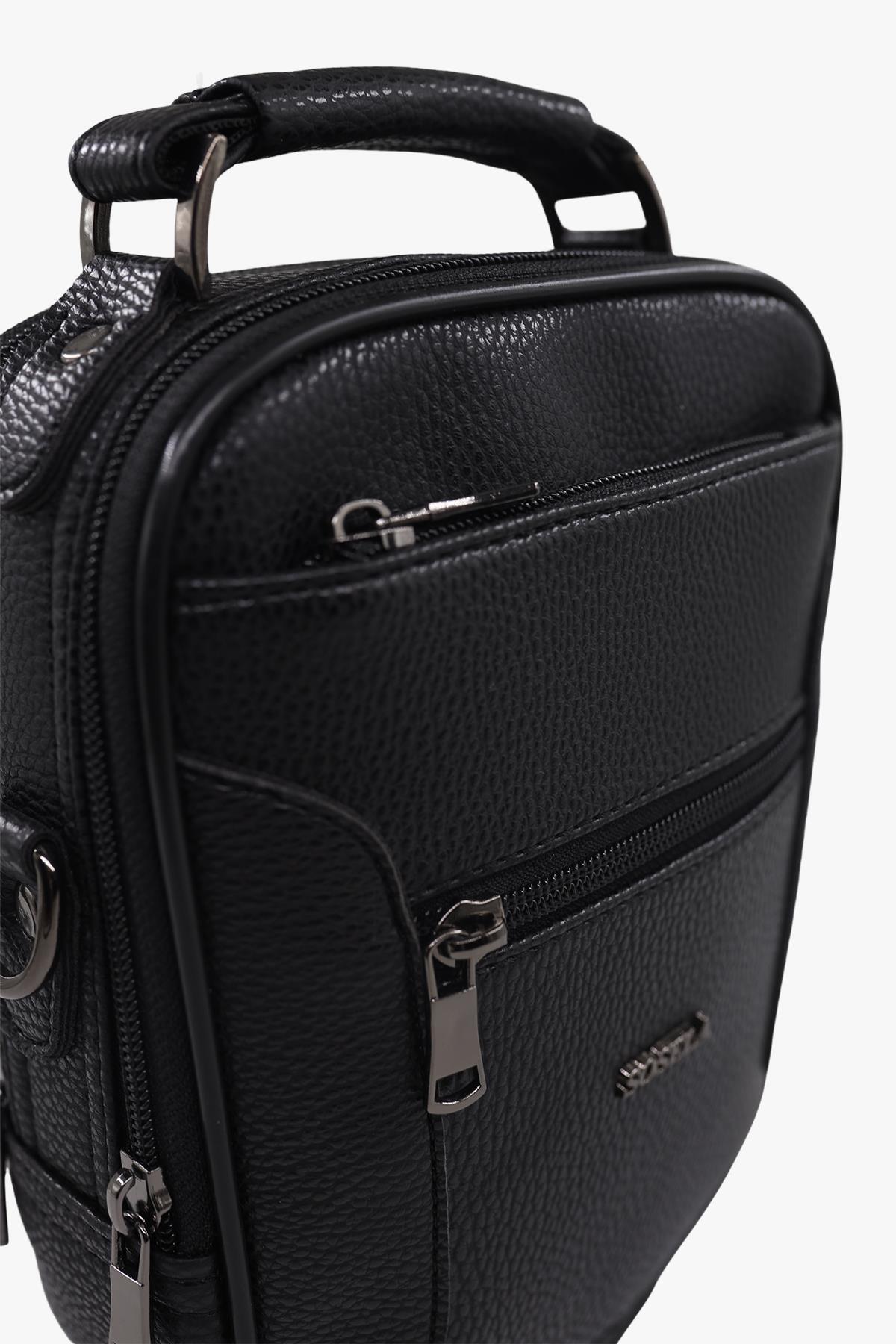 Sosela 45-3022 Siyah Küçük Boy Erkek El Çantası