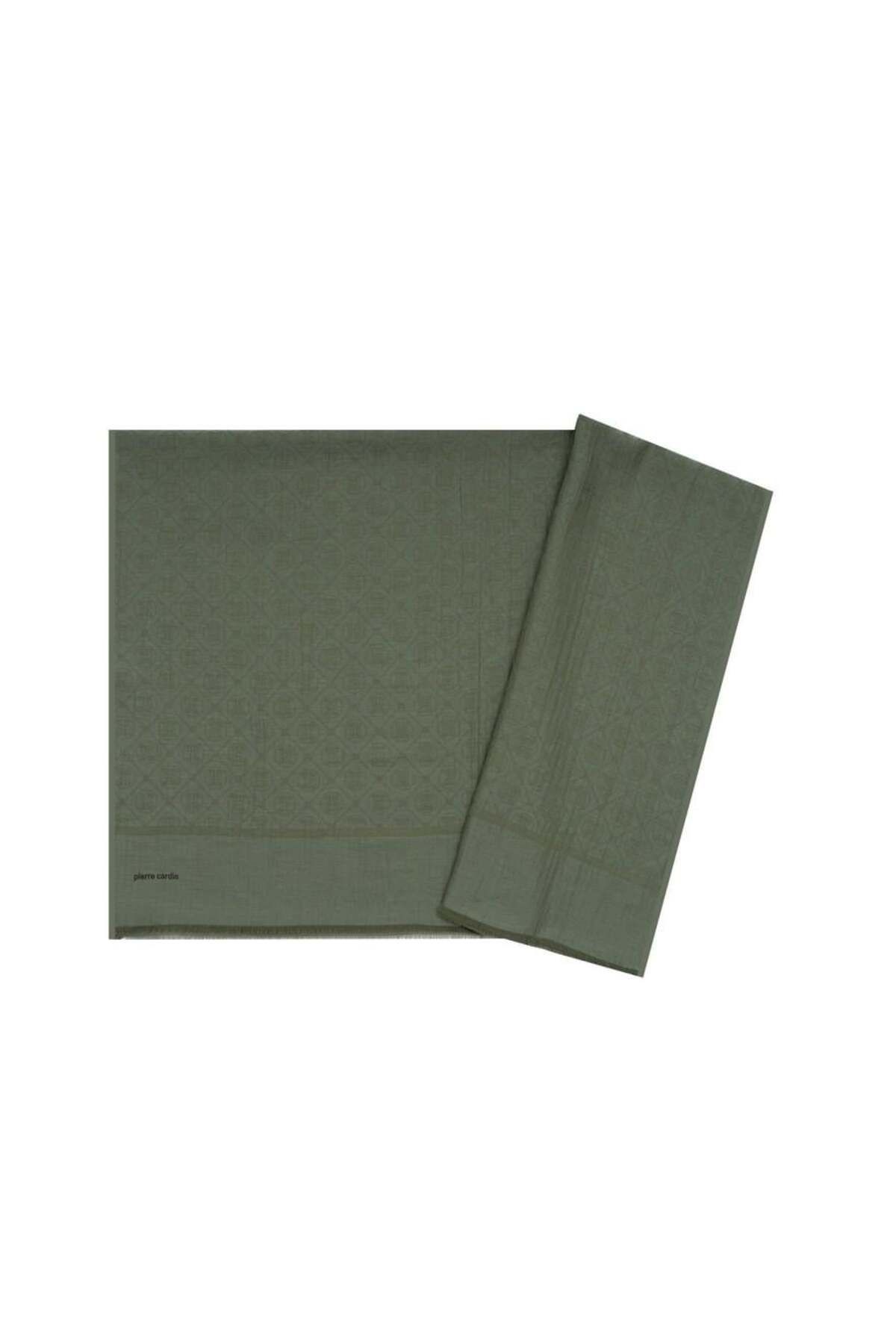 Pierre Cardin Monogram Şal - 1030300-951 - Haki