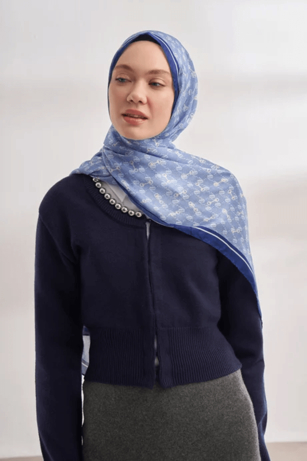 ARMANDA İTHAL VUAL MONOGRAM DESEN ŞAL -46463