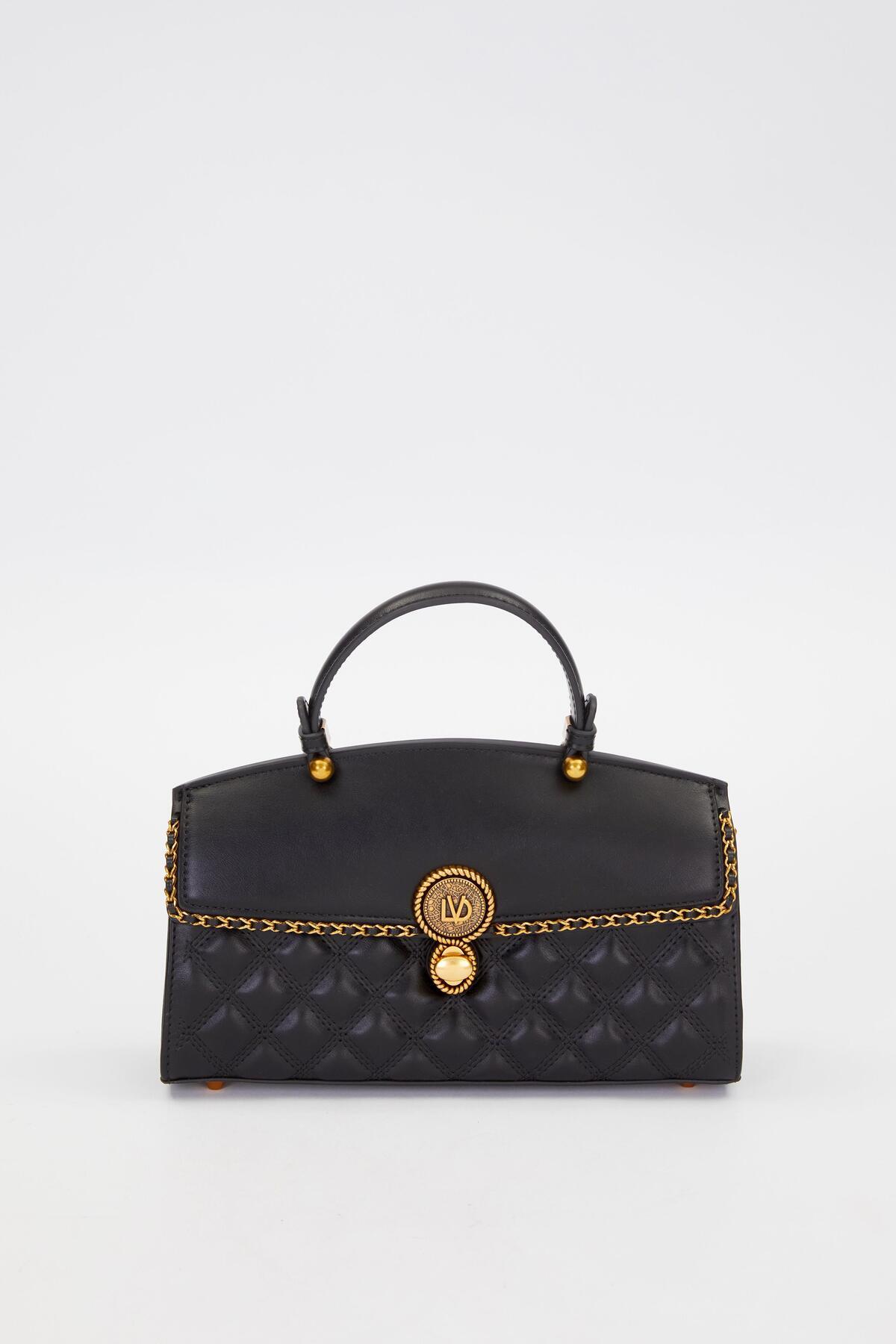 Levidor Siyah Baklava Desen Omuz Çantası 930295