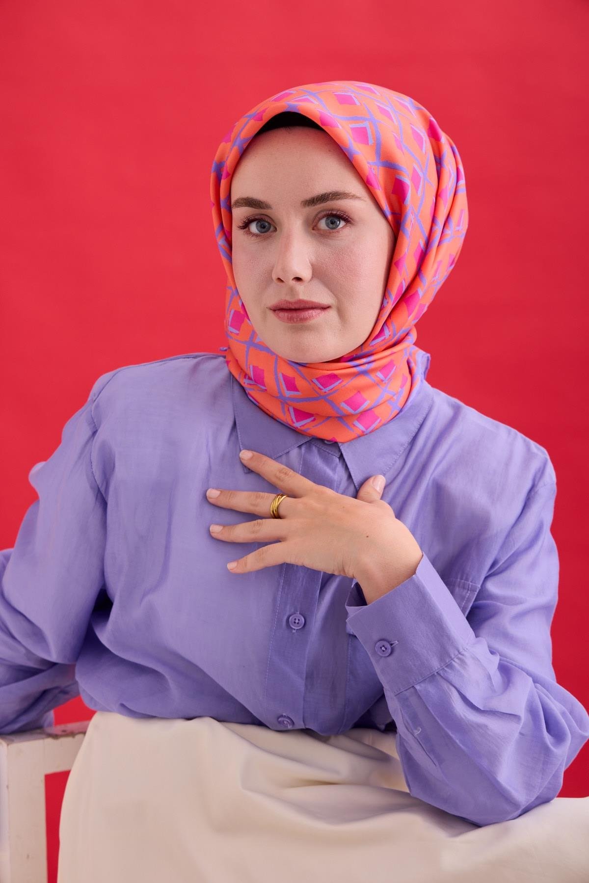 Turuncu,Fuşya,Lila - 01