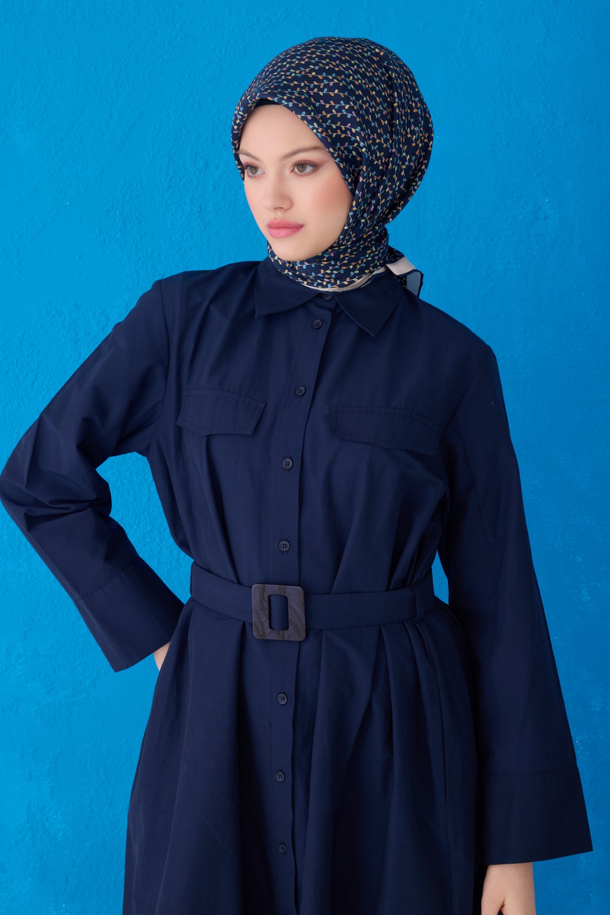 Belli Saf İpek Eşarp 4128D ( Twill İpek) -8586