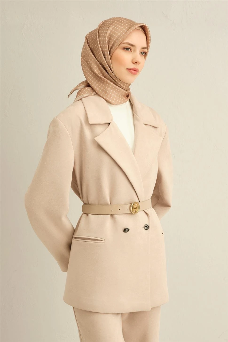 ARMİNE DJ SAF TWİLL İPEK EŞARP (T)-9345-13