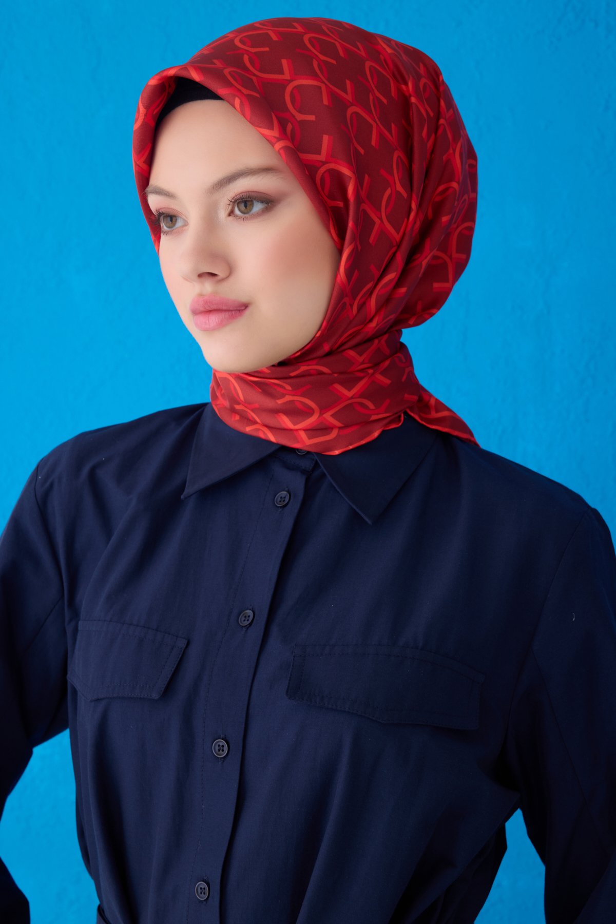 Belli Saf İpek Eşarp 4102D (Twill İpek)