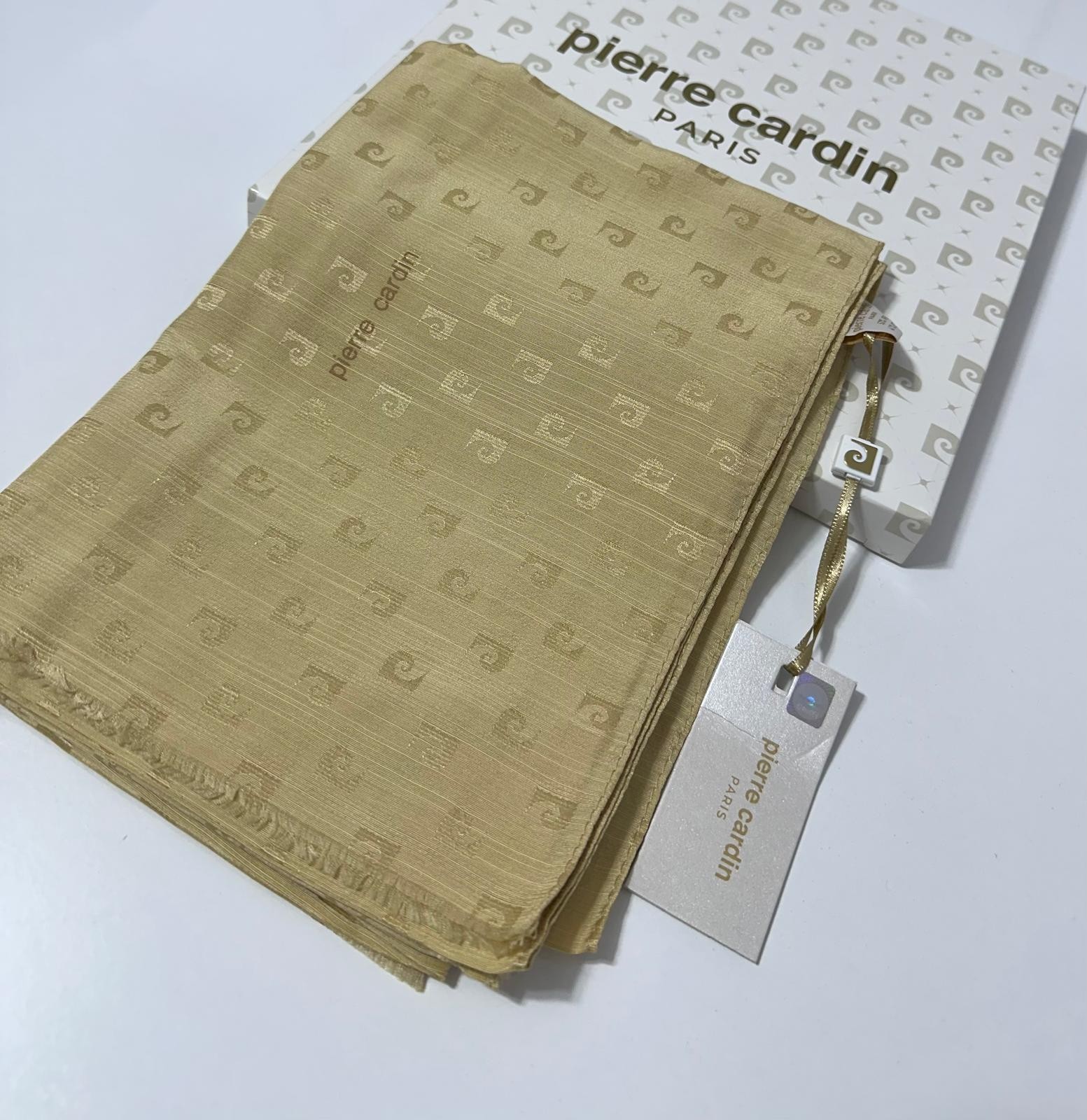 PİERRE CARDİN LOGOLU İPEK - KOTON JAKAR ETOL ŞAL - GOLD -8934985-955--932