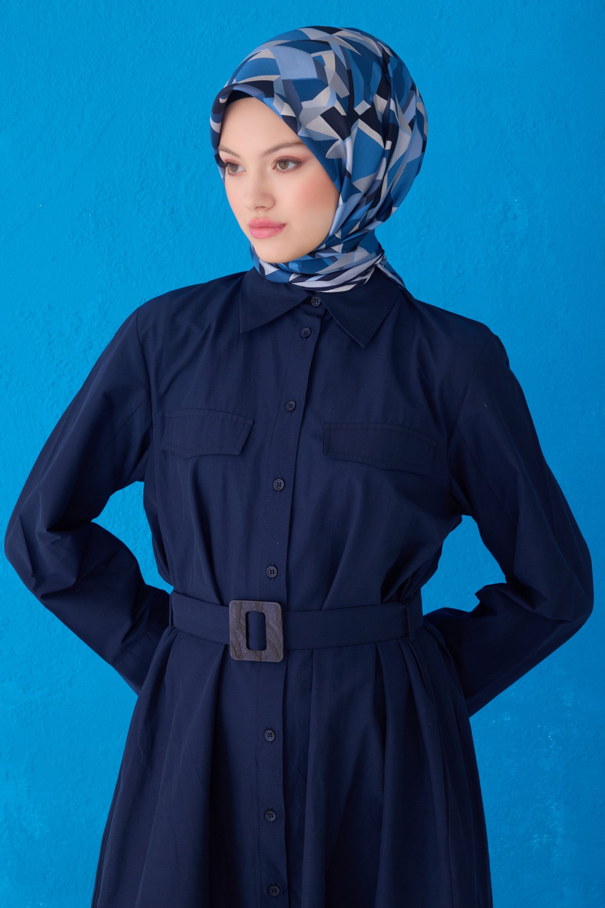 Belli Saf İpek Eşarp 4106D02( Twill İpek) -82
