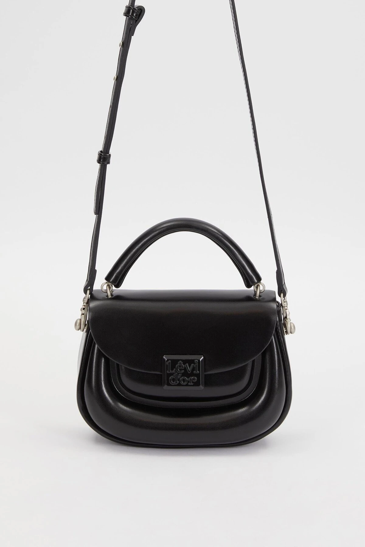 Levidor Siyah Kalp Akseuarlı El Çantası-930236