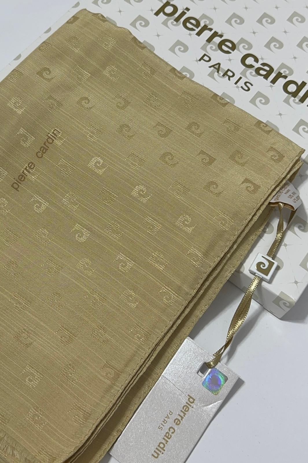 PİERRE CARDİN LOGOLU İPEK - KOTON JAKAR ETOL ŞAL - GOLD -8934985-955--932