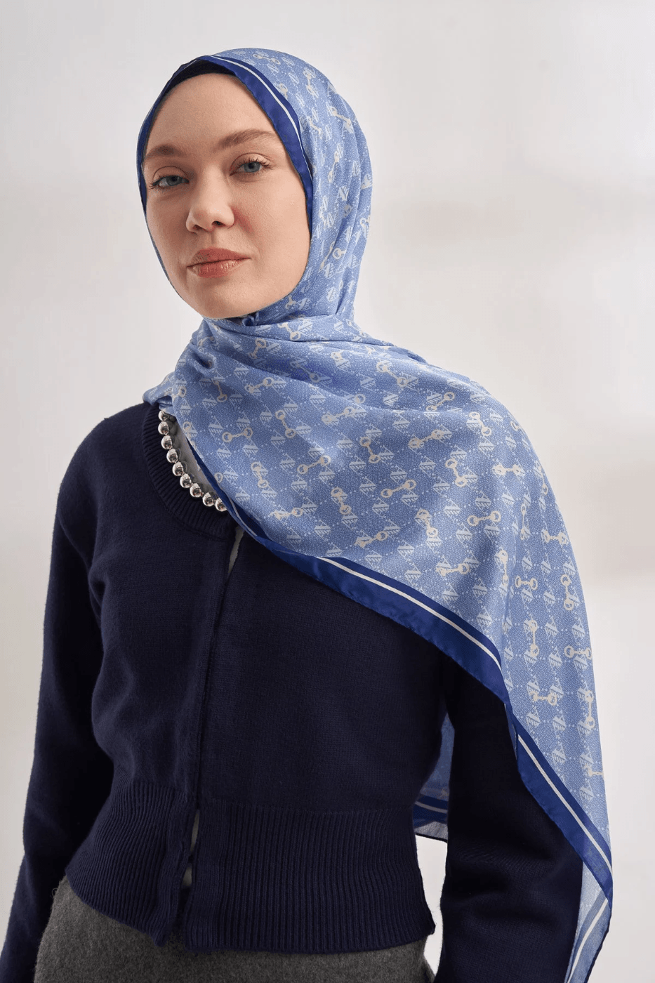 ARMANDA İTHAL VUAL MONOGRAM DESEN ŞAL -46463