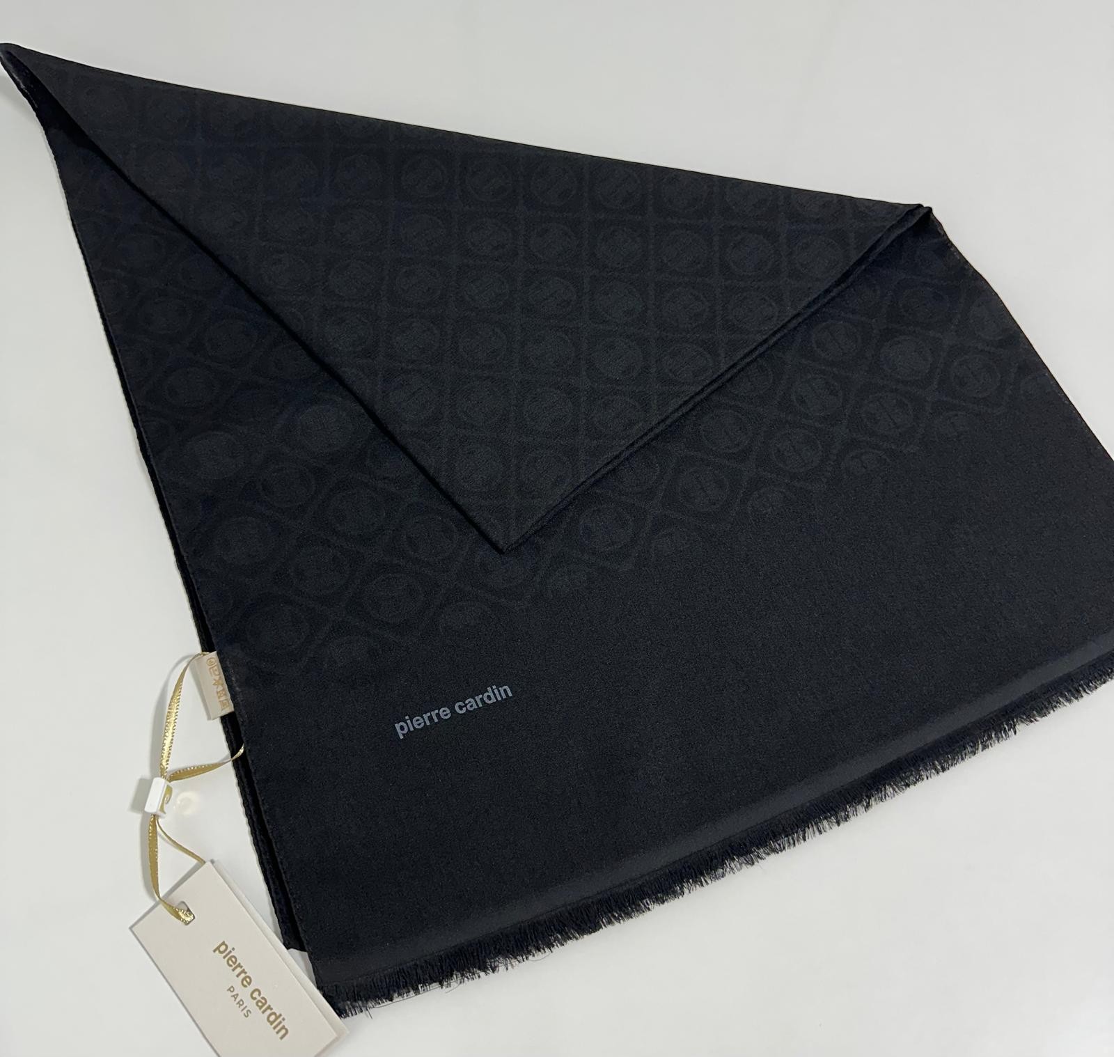 Pierre Cardin Elegans Monogram Şal-75 X 190-090700-911 Siyah