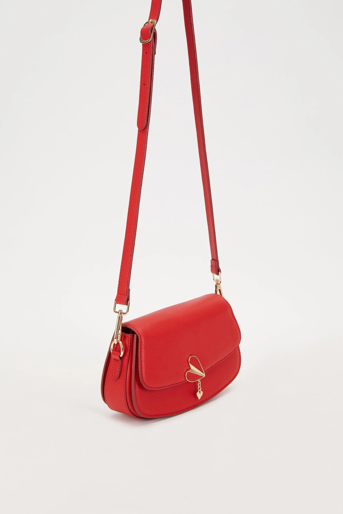 Levidor Kırmızı Kalp Aksesuarlı Omuz Çantası-930168