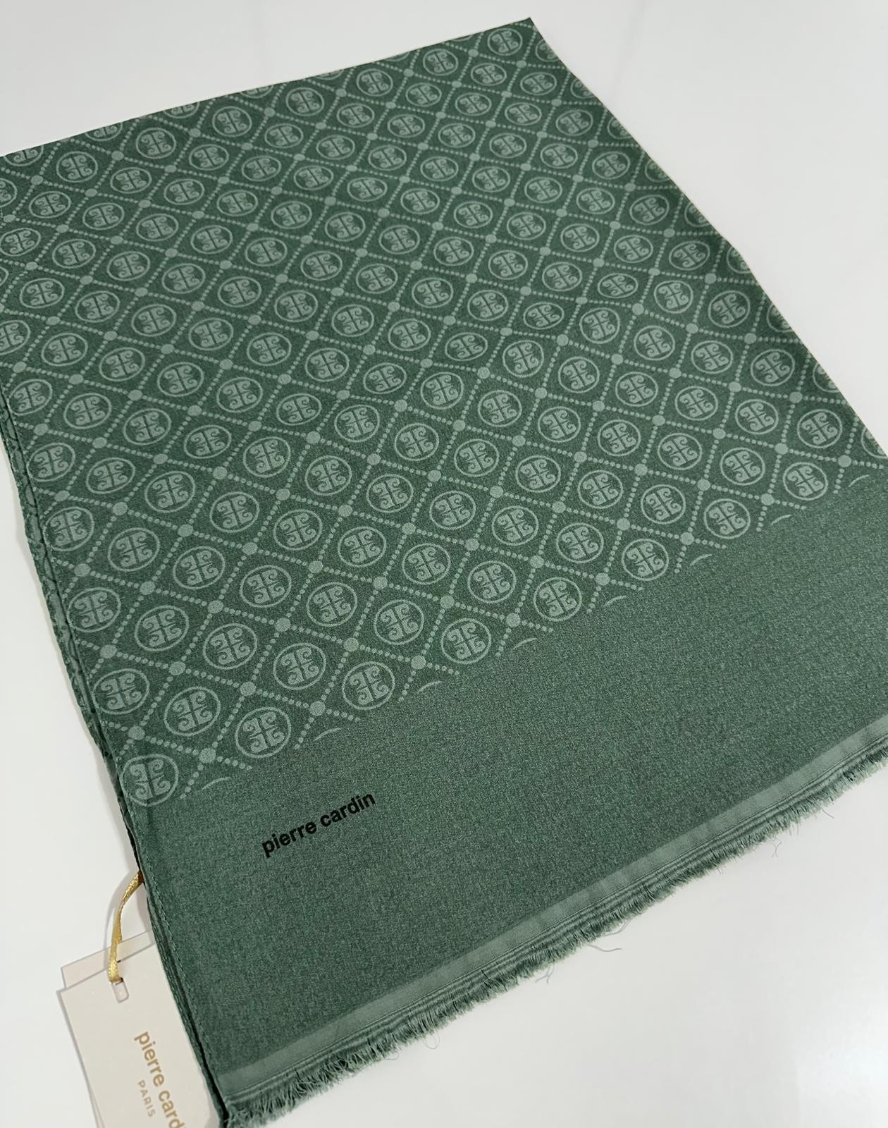 Pierre Cardin Elegans Monogram Şal-75 X 190-090700-951 Nefti Yeşil