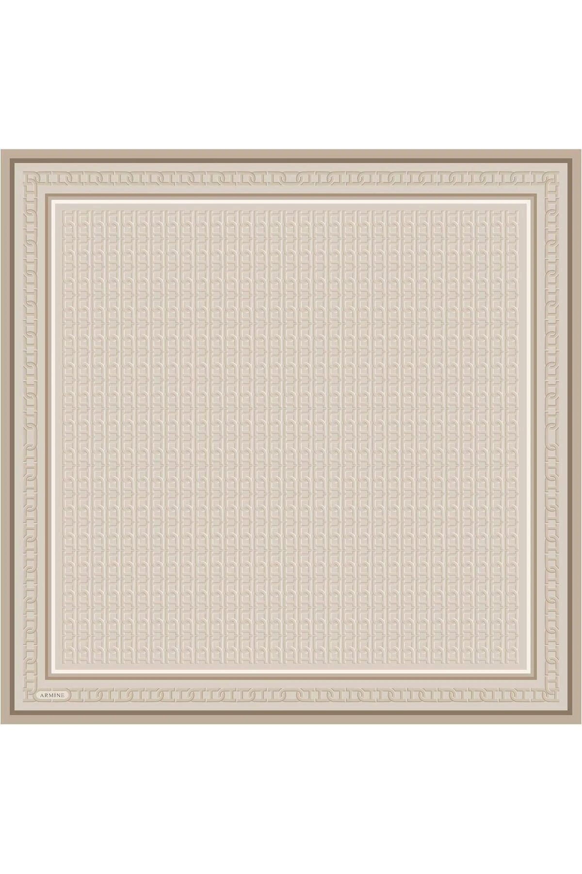 Armine Desenli Saf Ipek Twill Eşarp 9301- 36