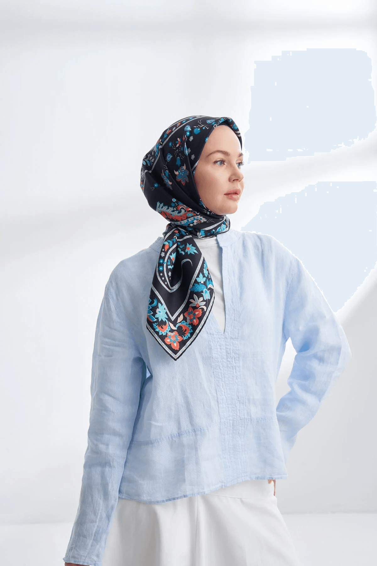 ARMANDA PREMIUM COLLECTION ROSEMARY DESEN TWILL İPEK EŞARP - 4325-22