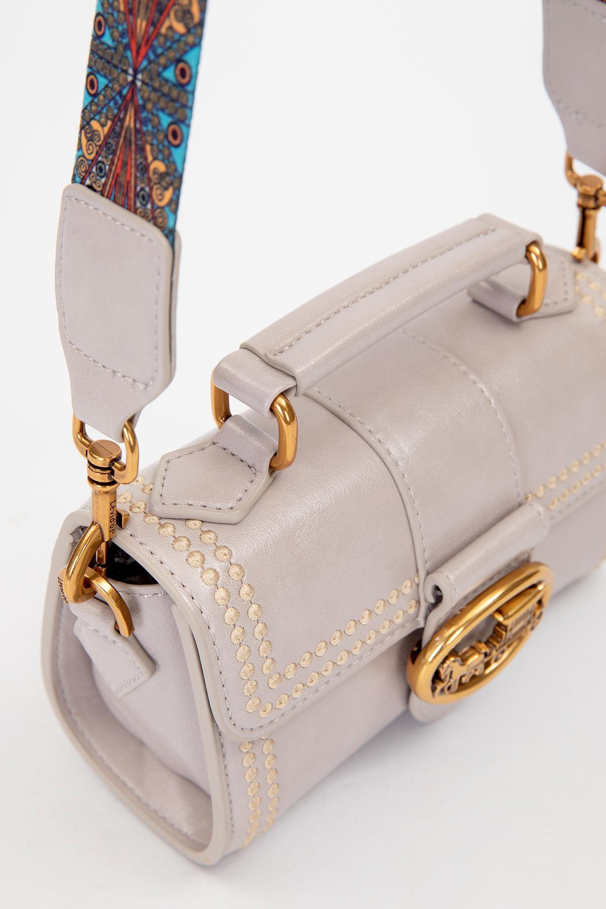 Levidor Premium Benek Detay Gri Omuz Çantası - 930429