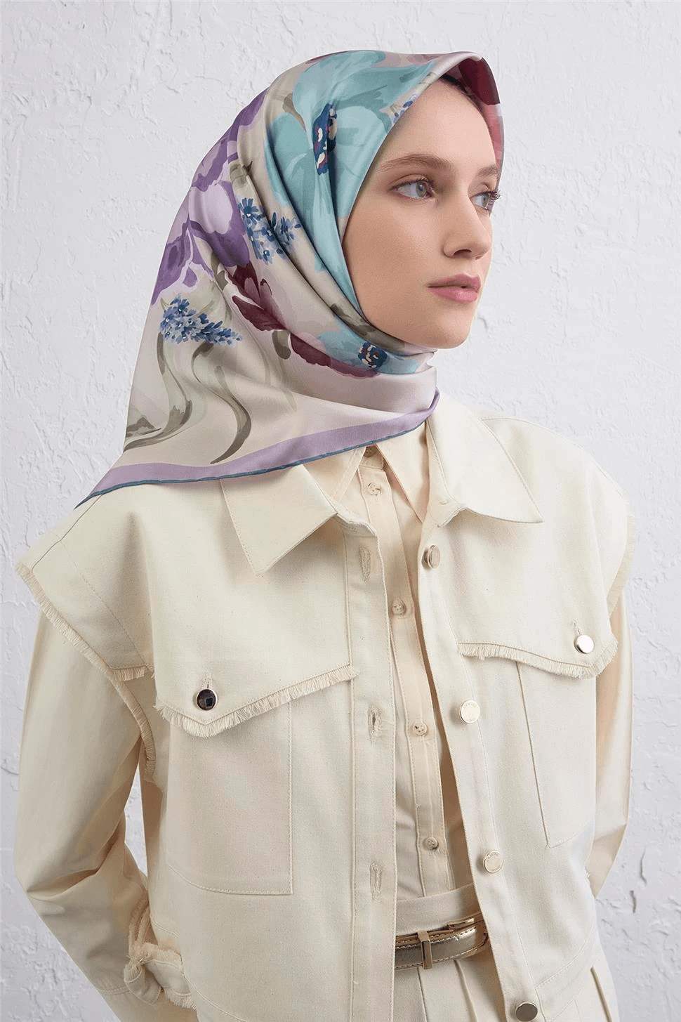 Armine Sura İpek Eşarp -2025/2026 -9414