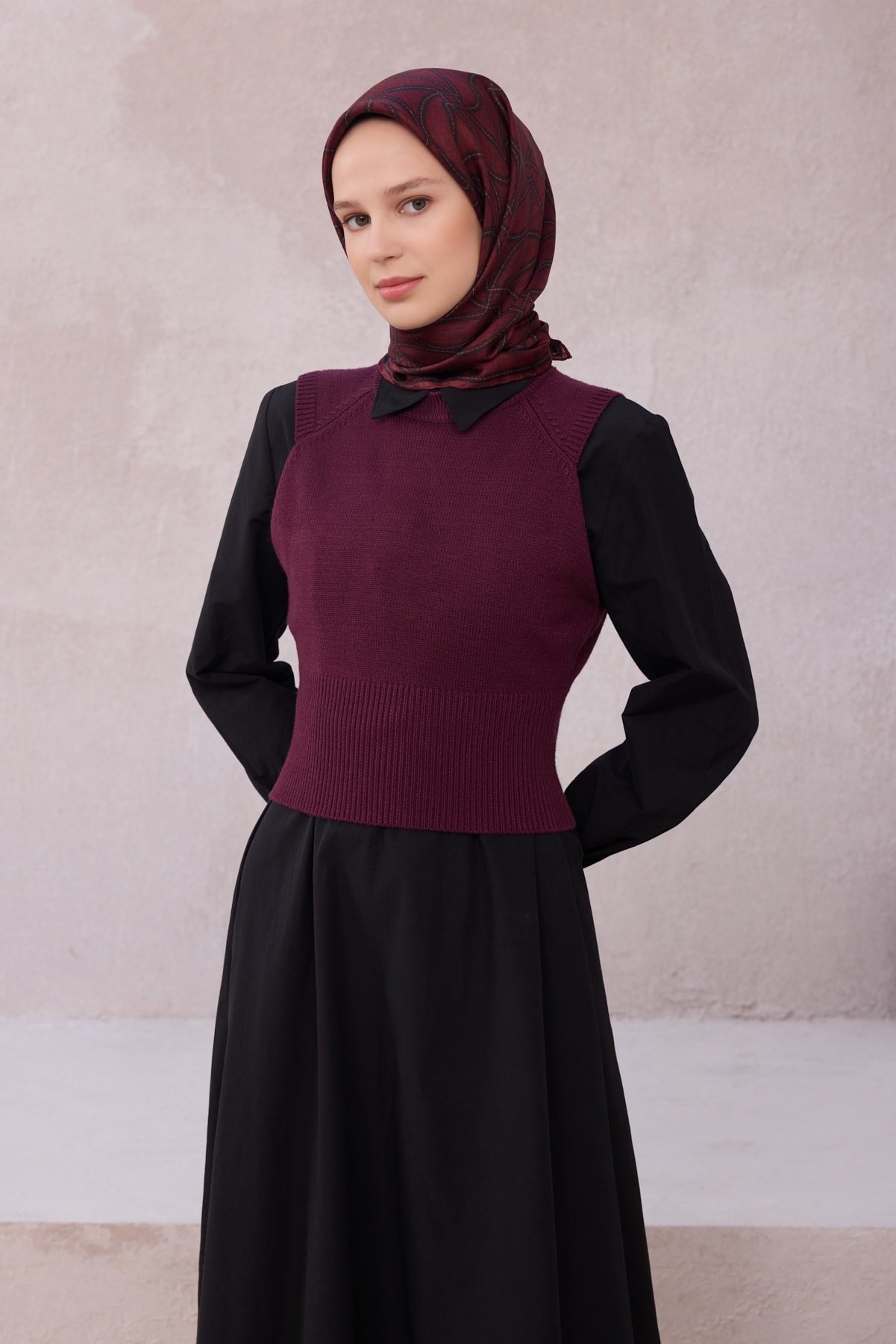 Belli Geometrik Desen İpek Twill Eşarp 4221D01