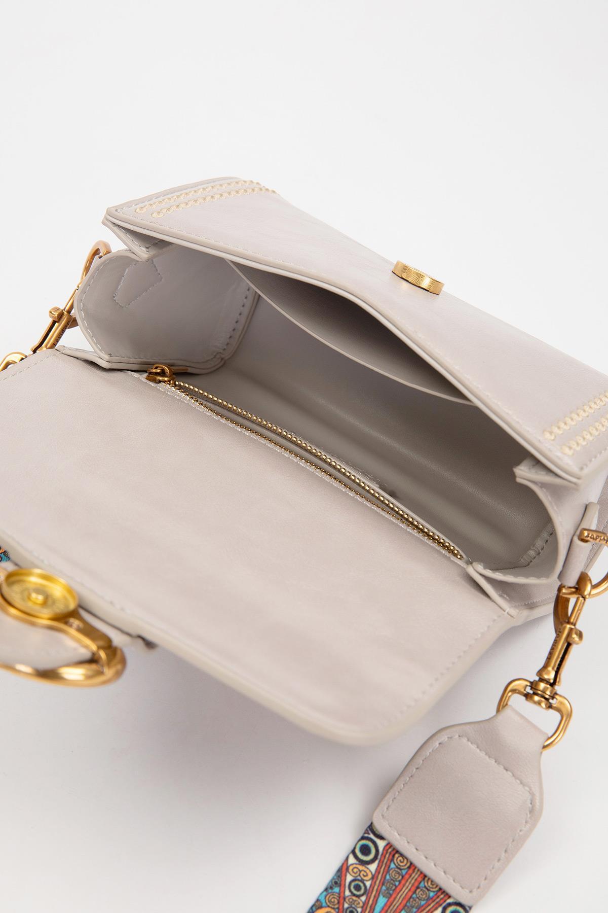 Levidor Premium Benek Detay Gri Omuz Çantası - 930429