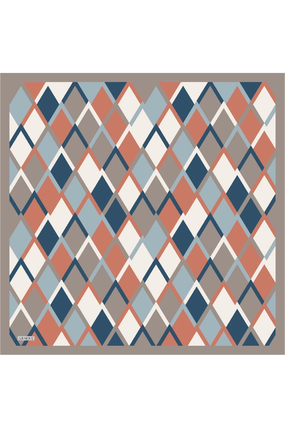 Armine 90*90 Nostalji Serisi Ipek Sura Eşarp 8664ds-09