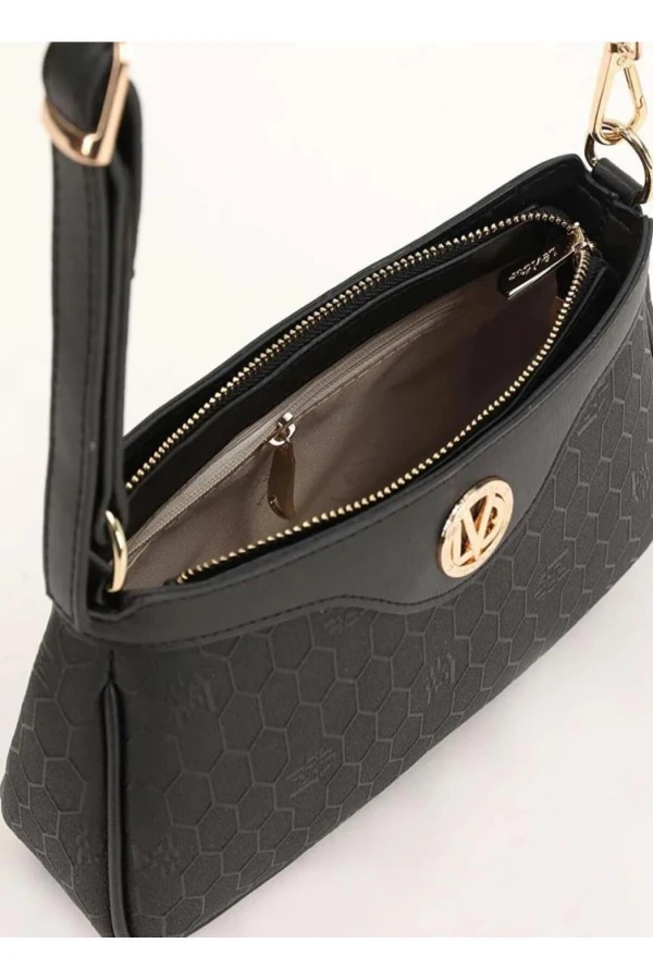 Levidor Fermuarlı Petek Desen Kadın Omuz Çantası 930210