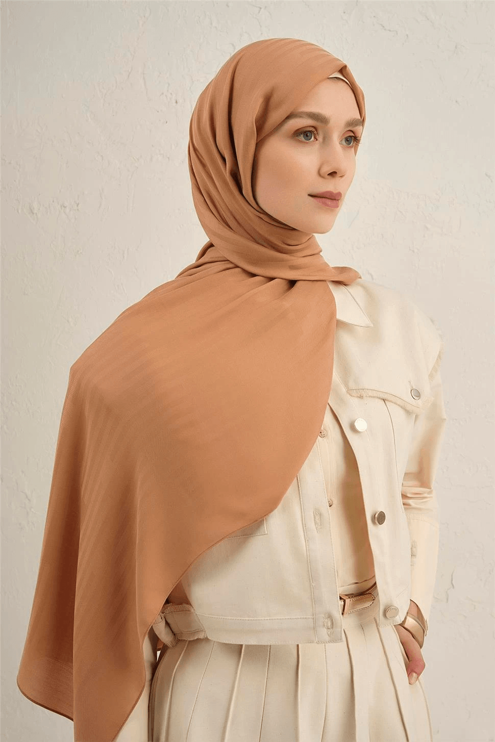 Armine Lyocell Viscon Stripes Desenli Şal 2