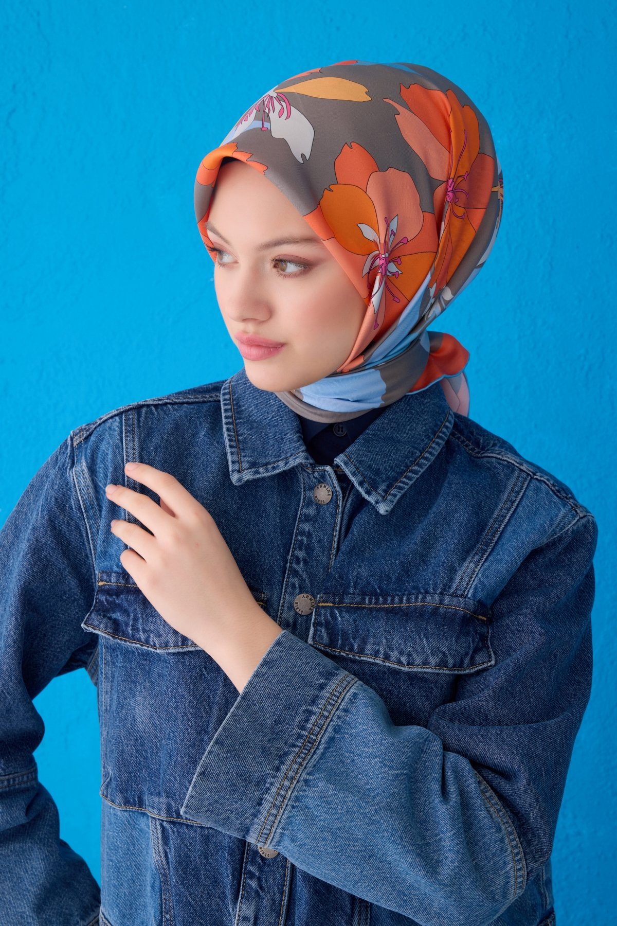 Belli Saf İpek Eşarp 4100D (Twill İpek)