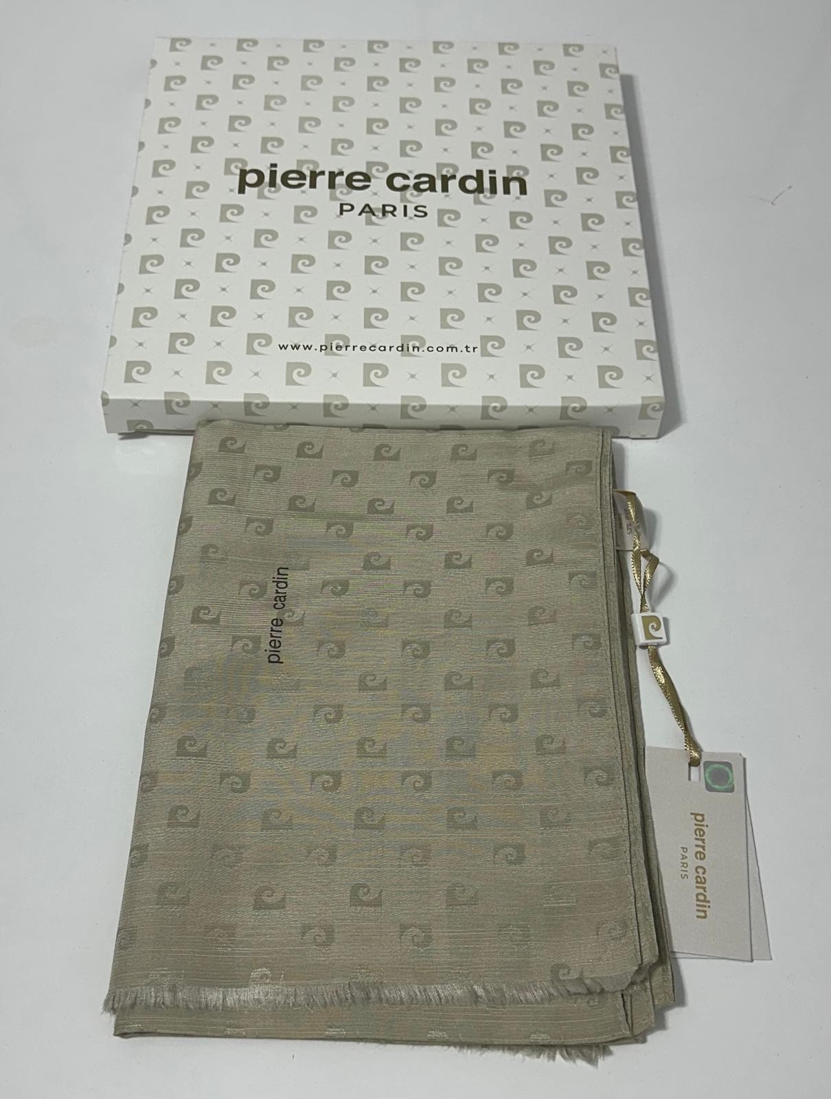 PİERRE CARDİN LOGOLU İPEK - KOTON JAKAR ETOL ŞAL - VİZON -8934985-933