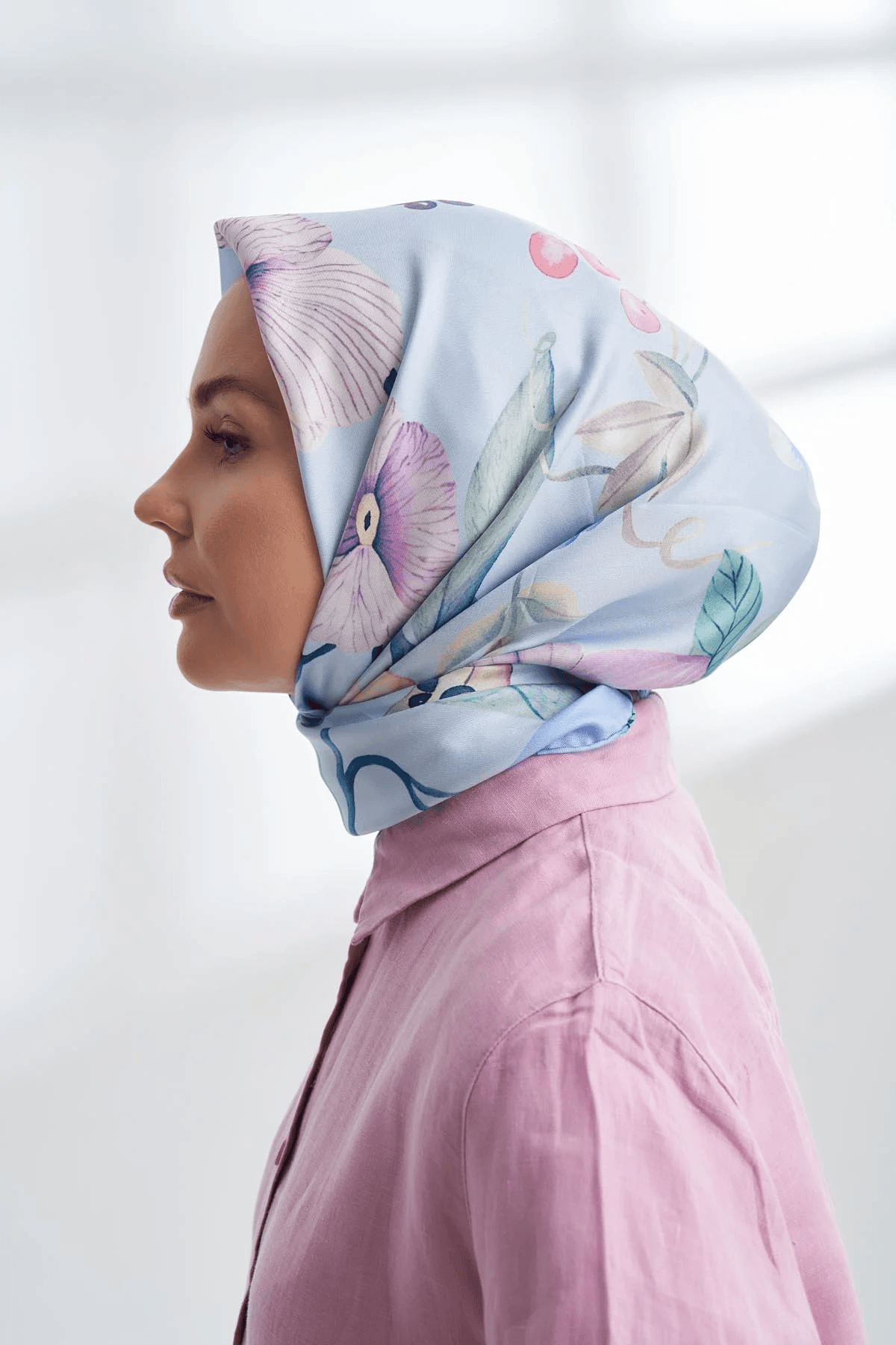 ARMANDA PREMIUM COLLECTION MAGNOLIA DESEN TWILL İPEK EŞARP - 4320-148