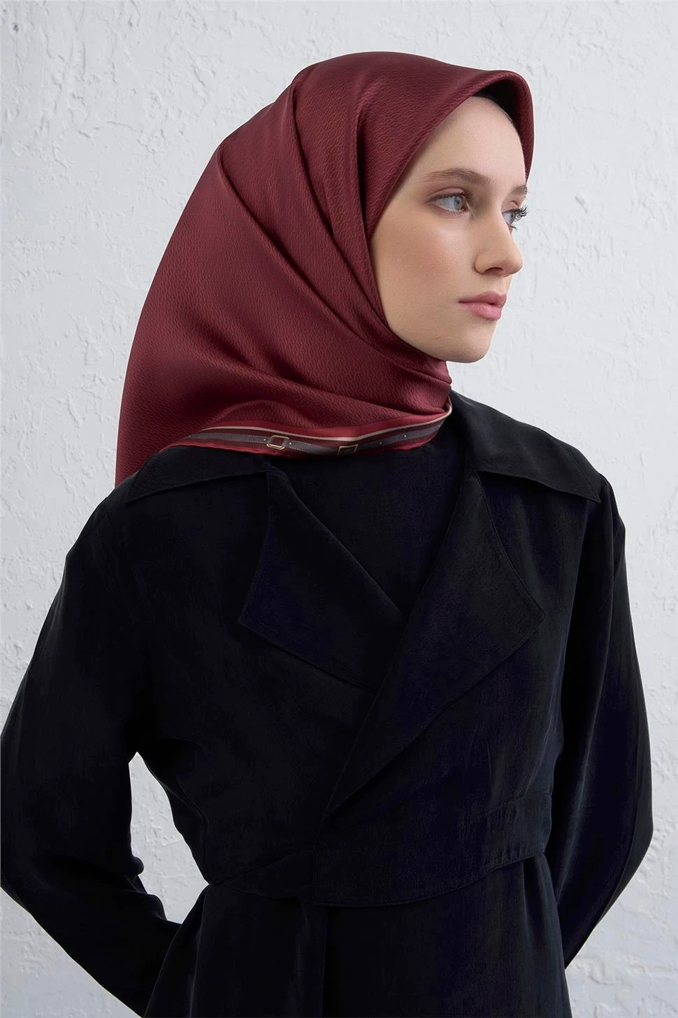 Armine Soyut DesenTwill İpek Eşarp -2025/2026 -9401D