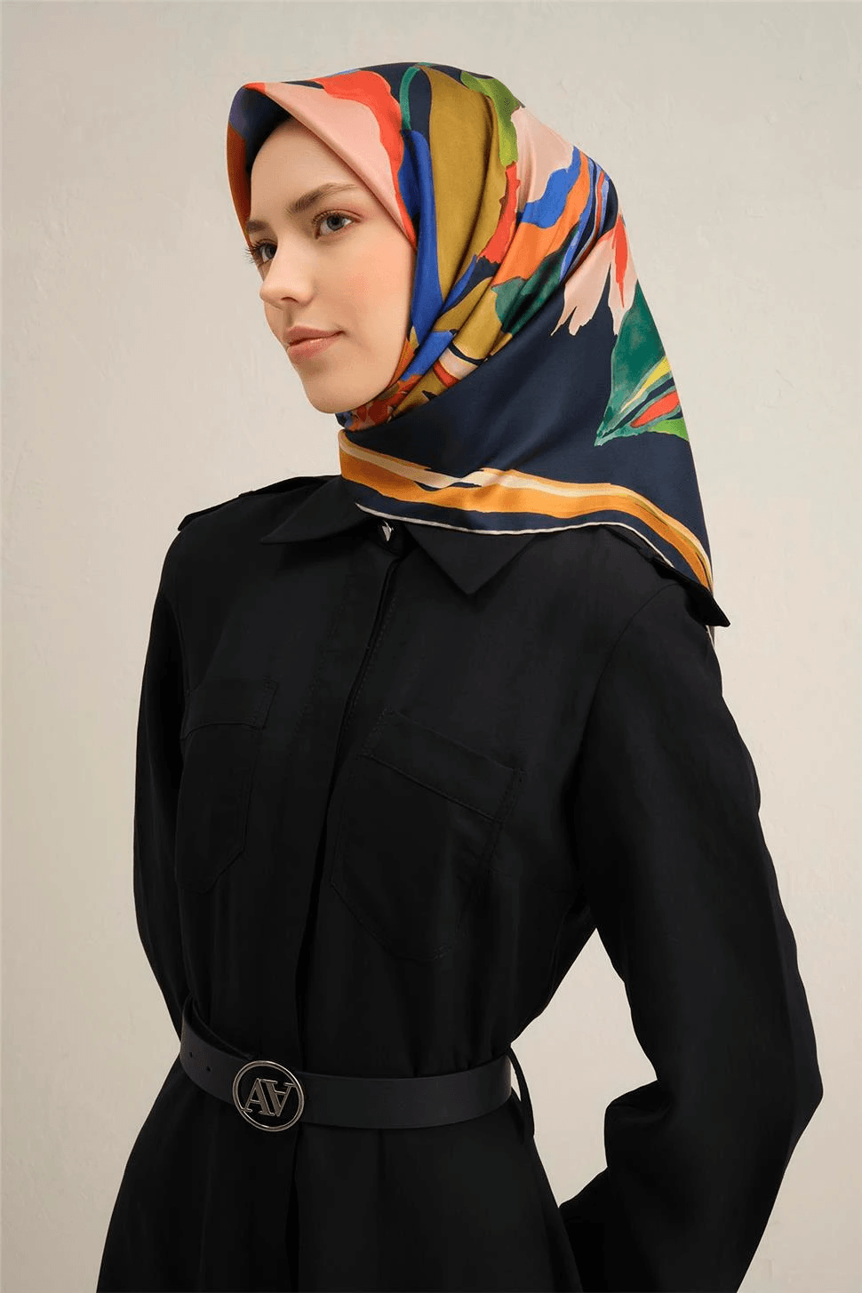 ARMİNE DJ SAF İPEK EŞARP 9340D02 (TWİLL iPEK) -55