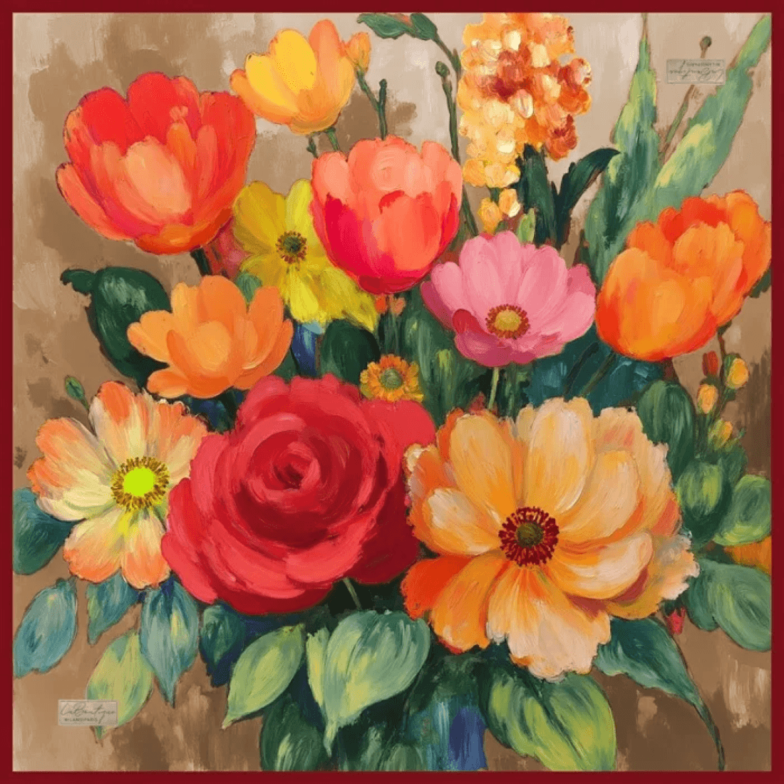 LA BOUTIQUE GÜZ | YAZ SERİNLİĞİ EŞARP 90 x 90 - 2557-02