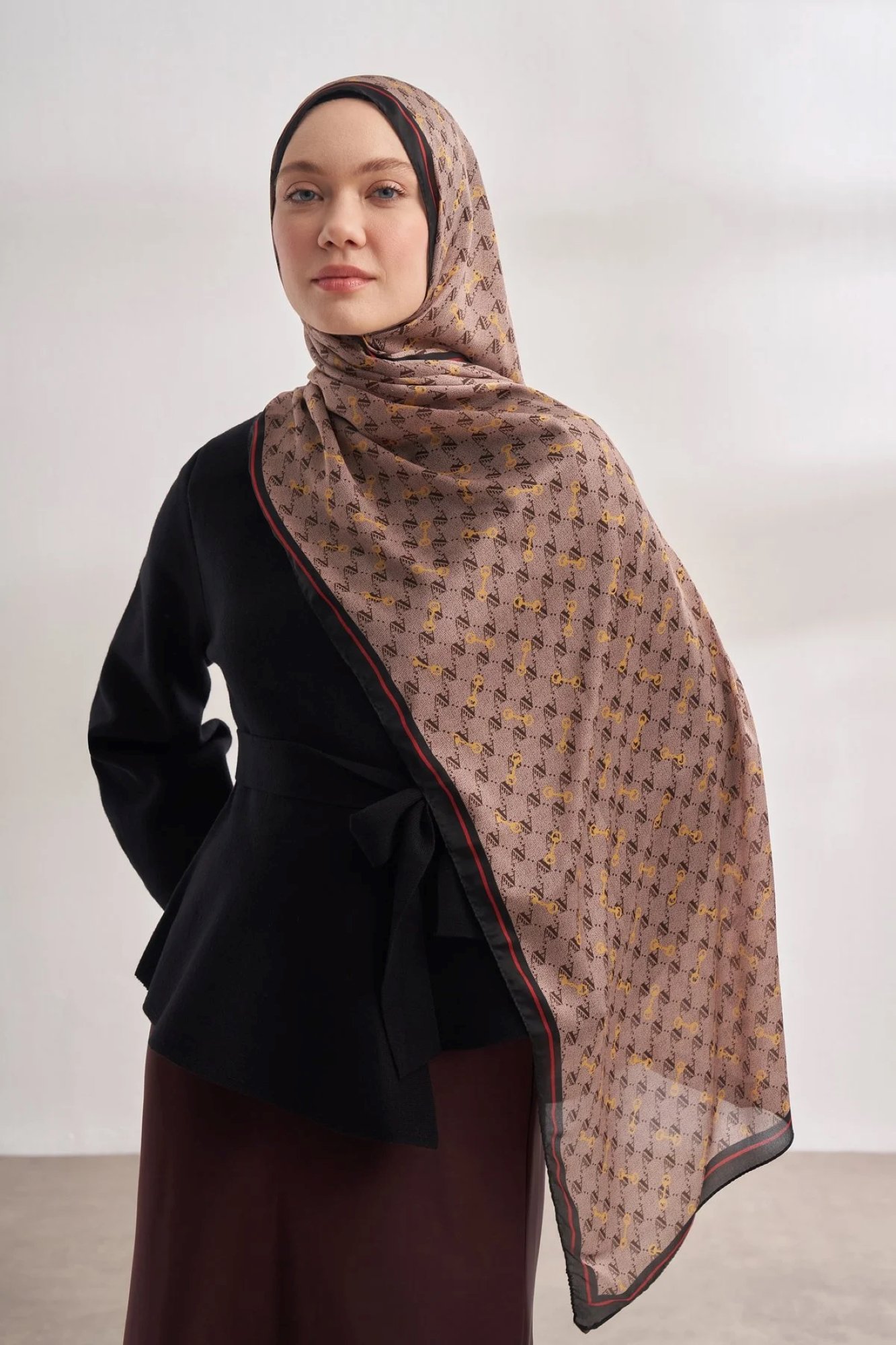 ARMANDA İTHAL VUAL MONOGRAM DESEN ŞAL -10151031