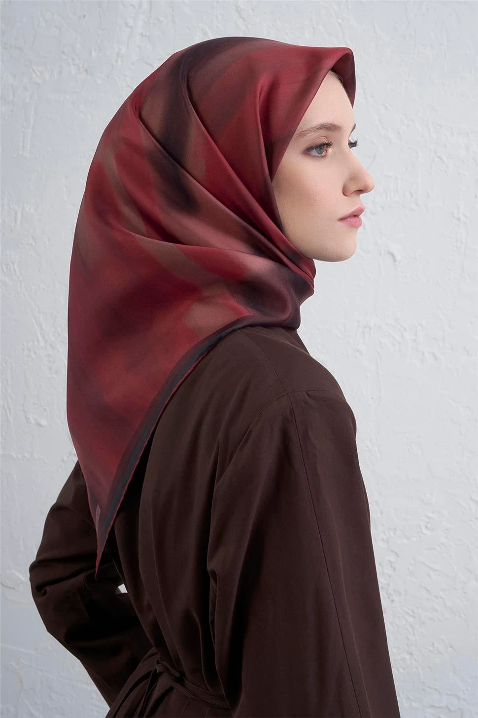 Armine Soyut DesenTwill İpek Eşarp -2025/2026 -9436D