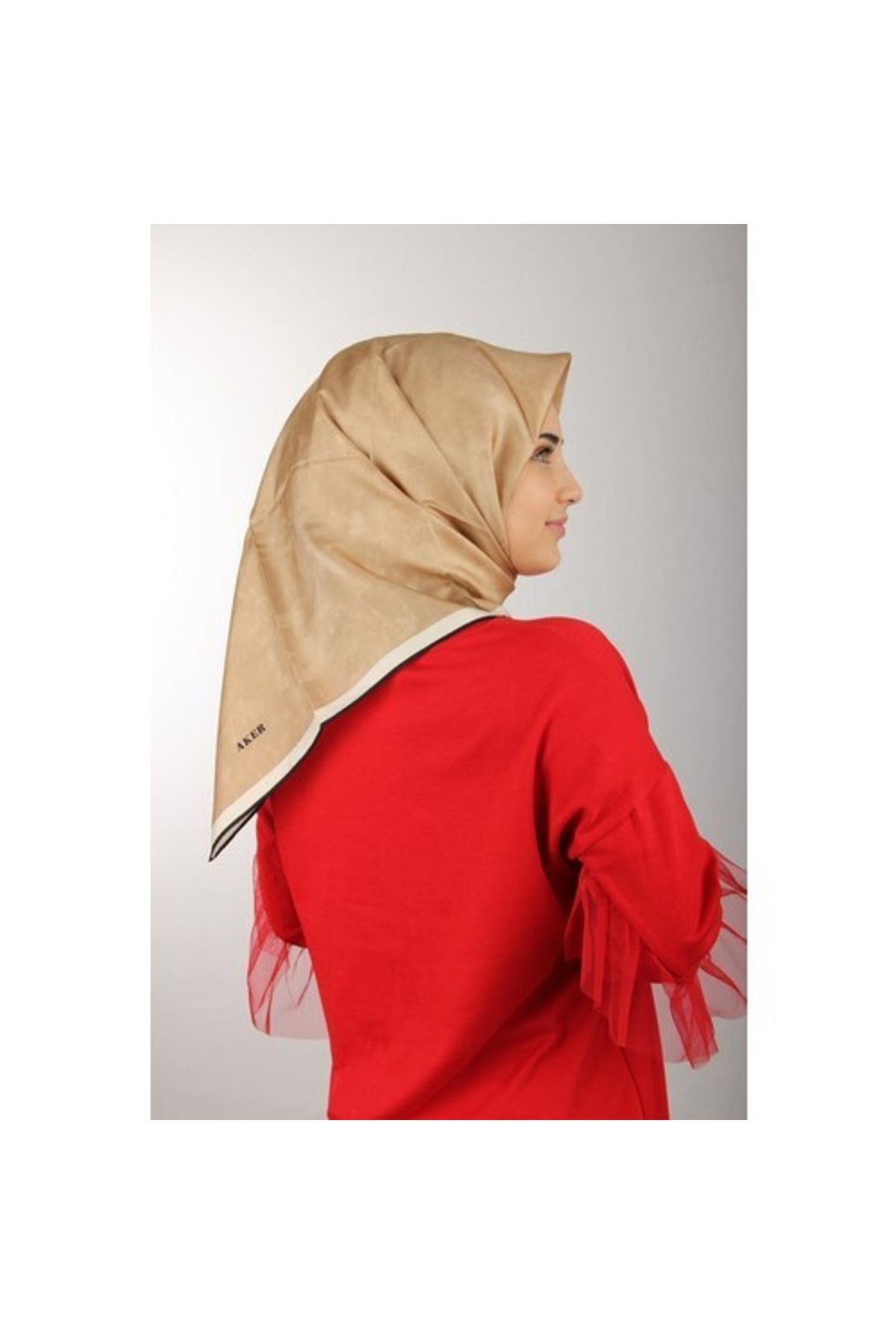 Vizon Ipek Krep Saten Eşarp 7208701-313