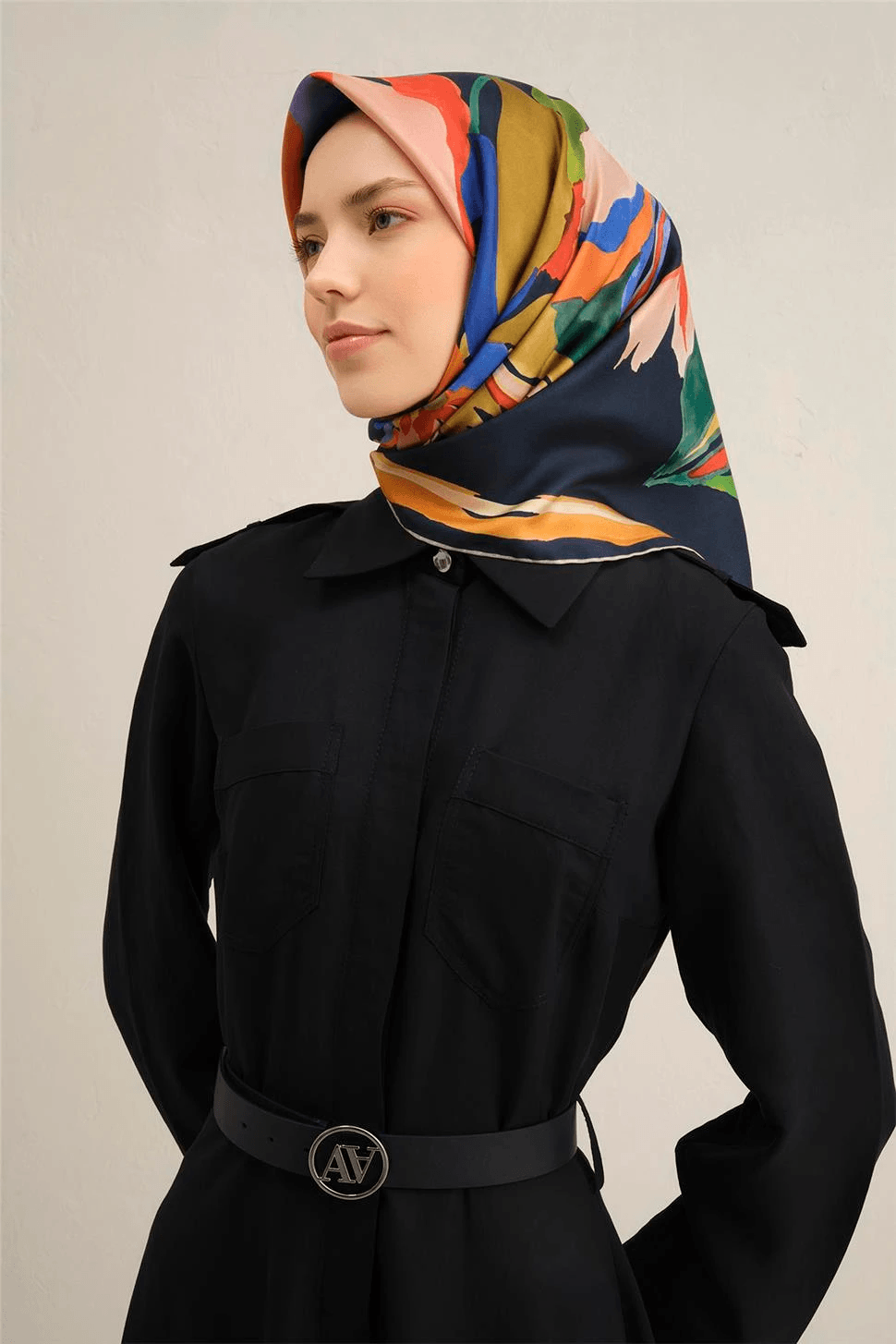 ARMİNE DJ SAF İPEK EŞARP 9340D02 (TWİLL iPEK) -55