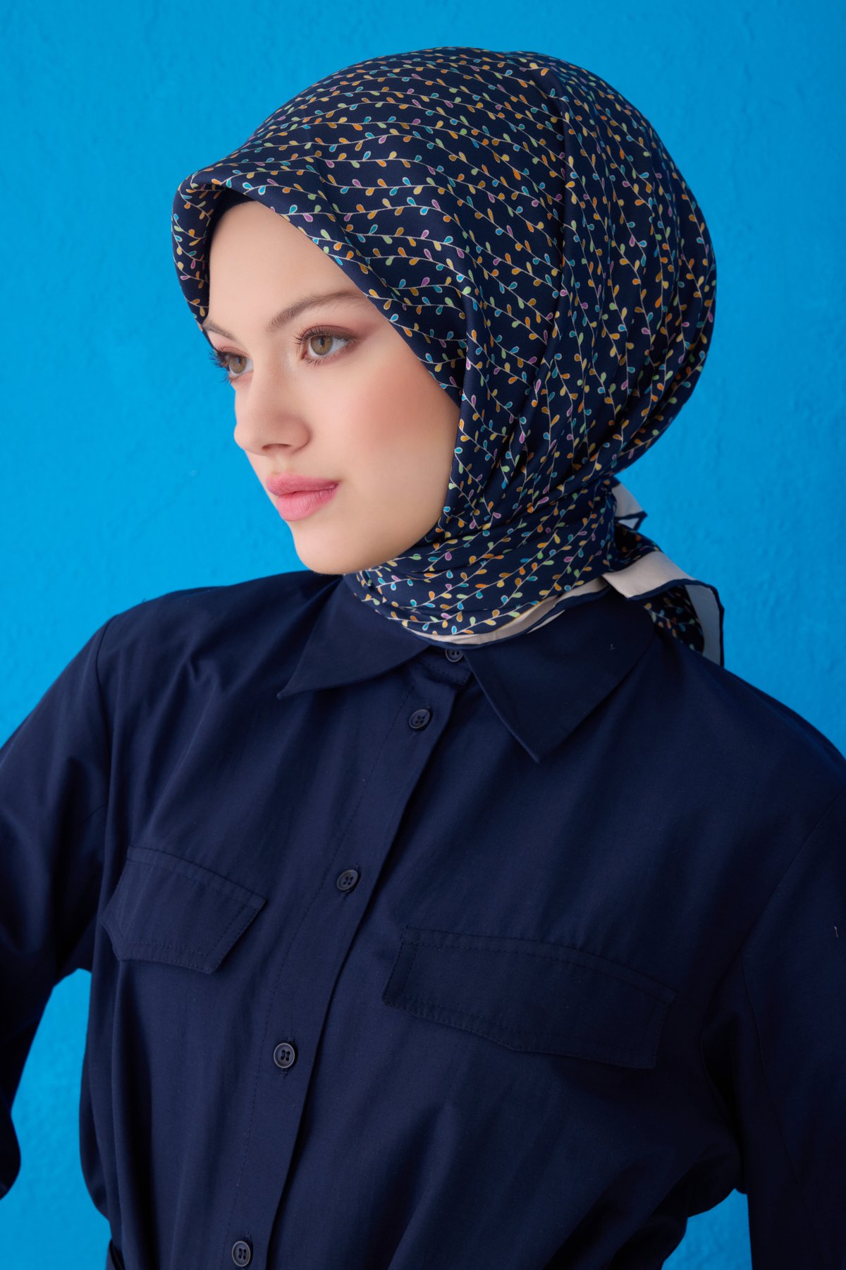 Belli Saf İpek Eşarp 4128D ( Twill İpek) -8586