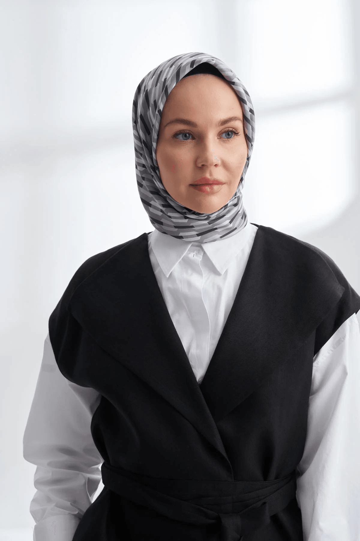 ARMANDA LINE DESEN TWILL İPEK EŞARP -4304
