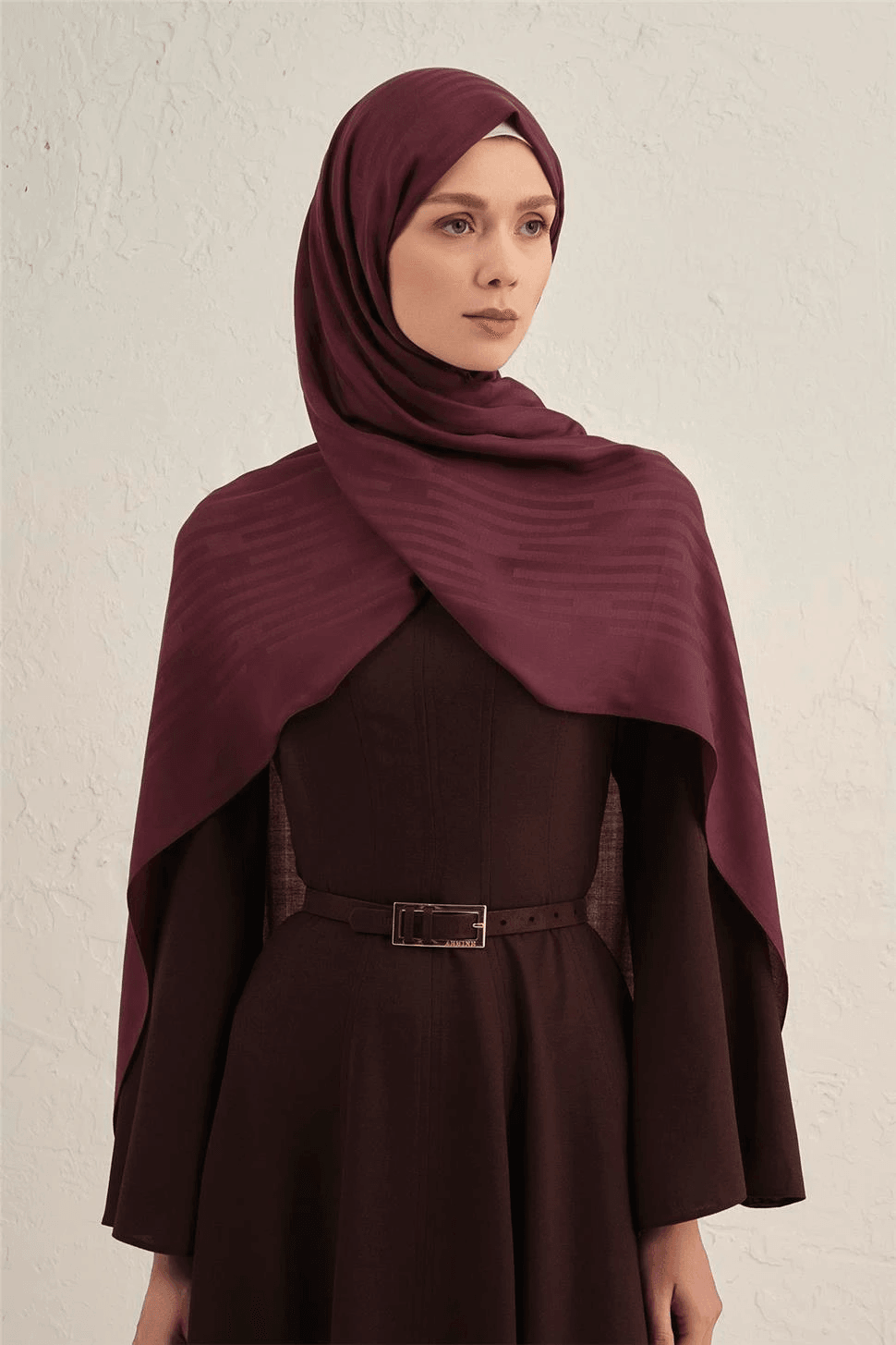 Armine Lyocell Viscon Stripes Desenli Şal 2