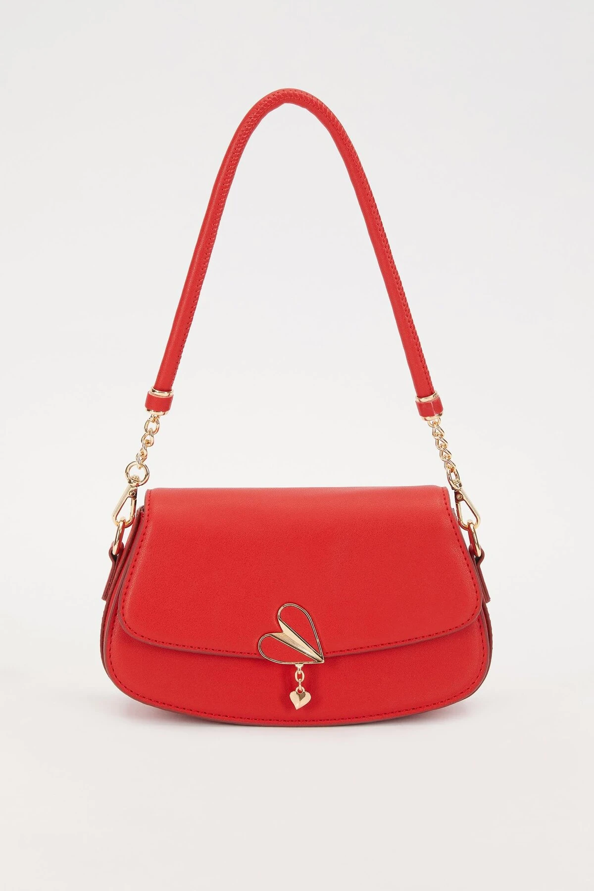 Levidor Kırmızı Kalp Aksesuarlı Omuz Çantası-930168